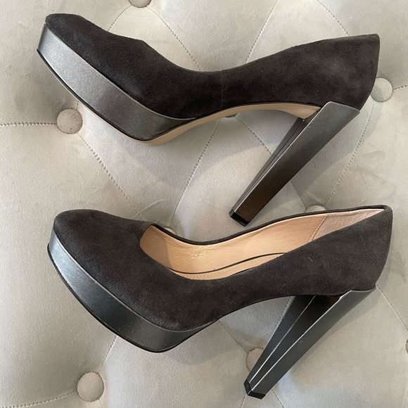 French Connection suede & leather heels - Picture 9 of 9